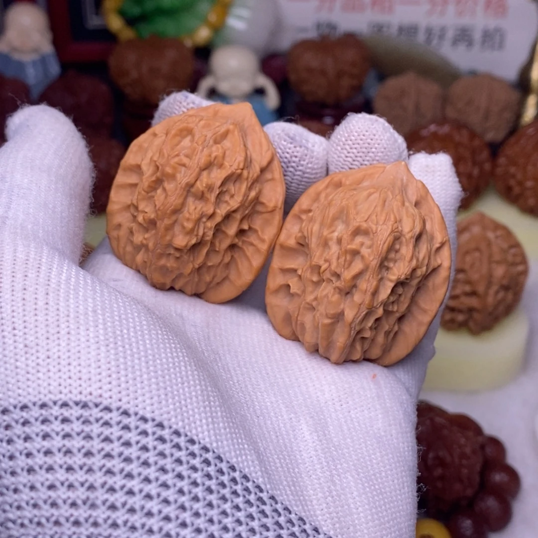 ✎***岁文玩核桃吊坠奶奶庙