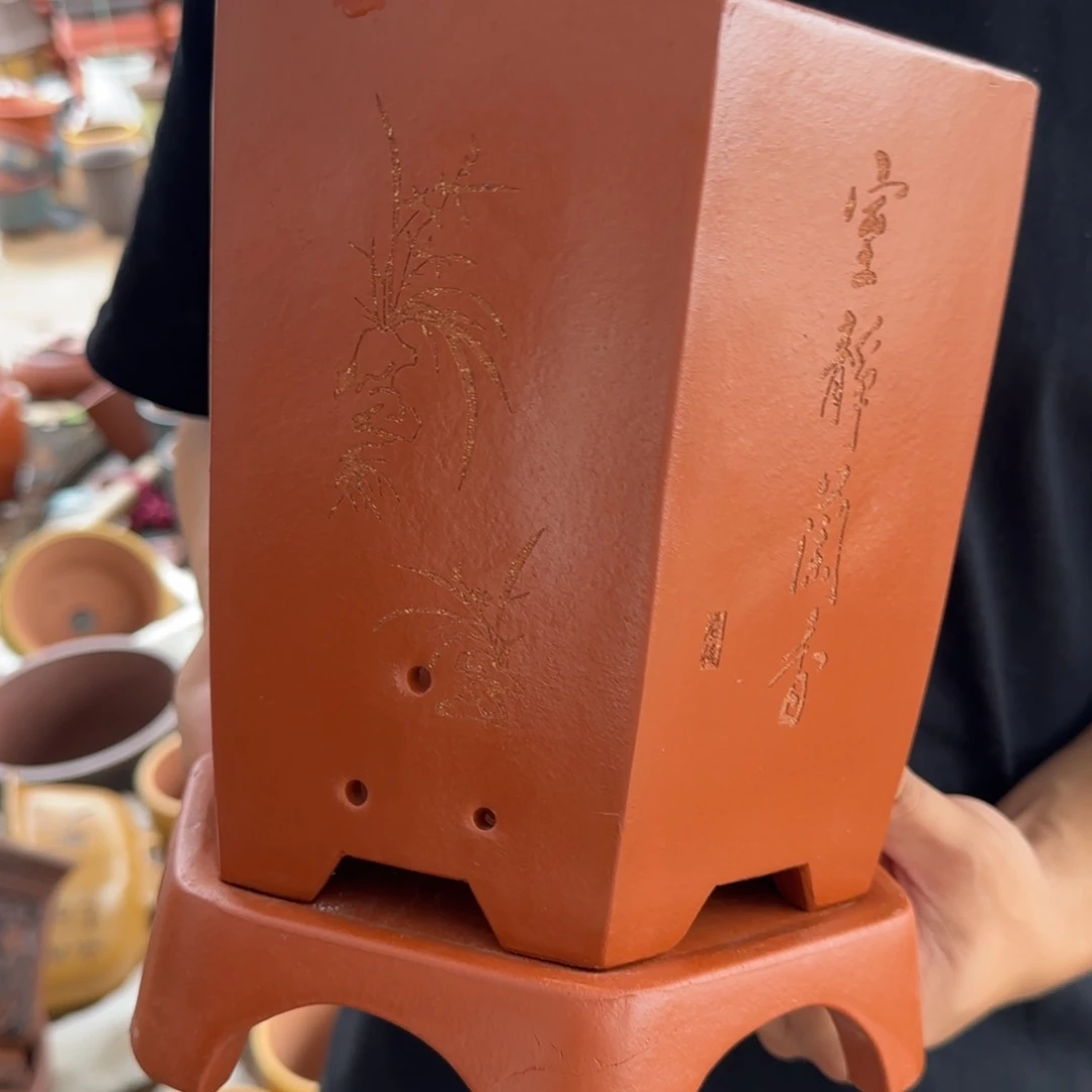 紫砂花盆口径18.23口径