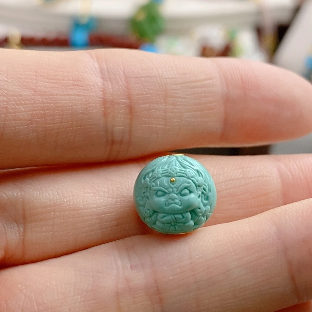 绿松石未镶嵌  黑天宝宝珠12加