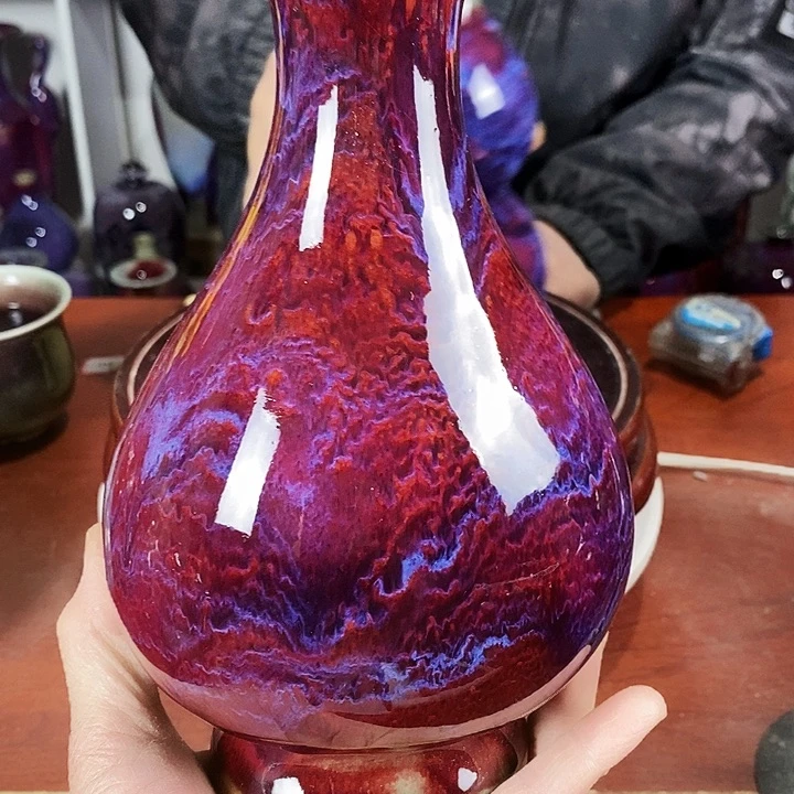 概***计尚峰钧窑作品摆件