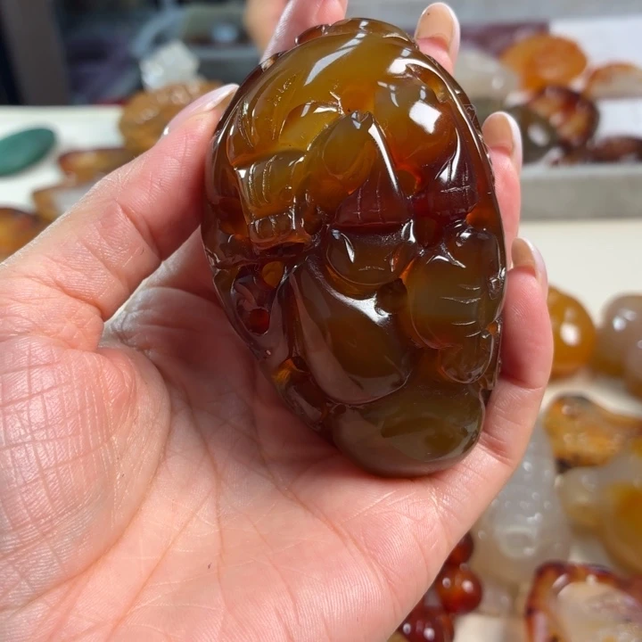 玛瑙/玉髓未镶嵌吊坠(不含链)