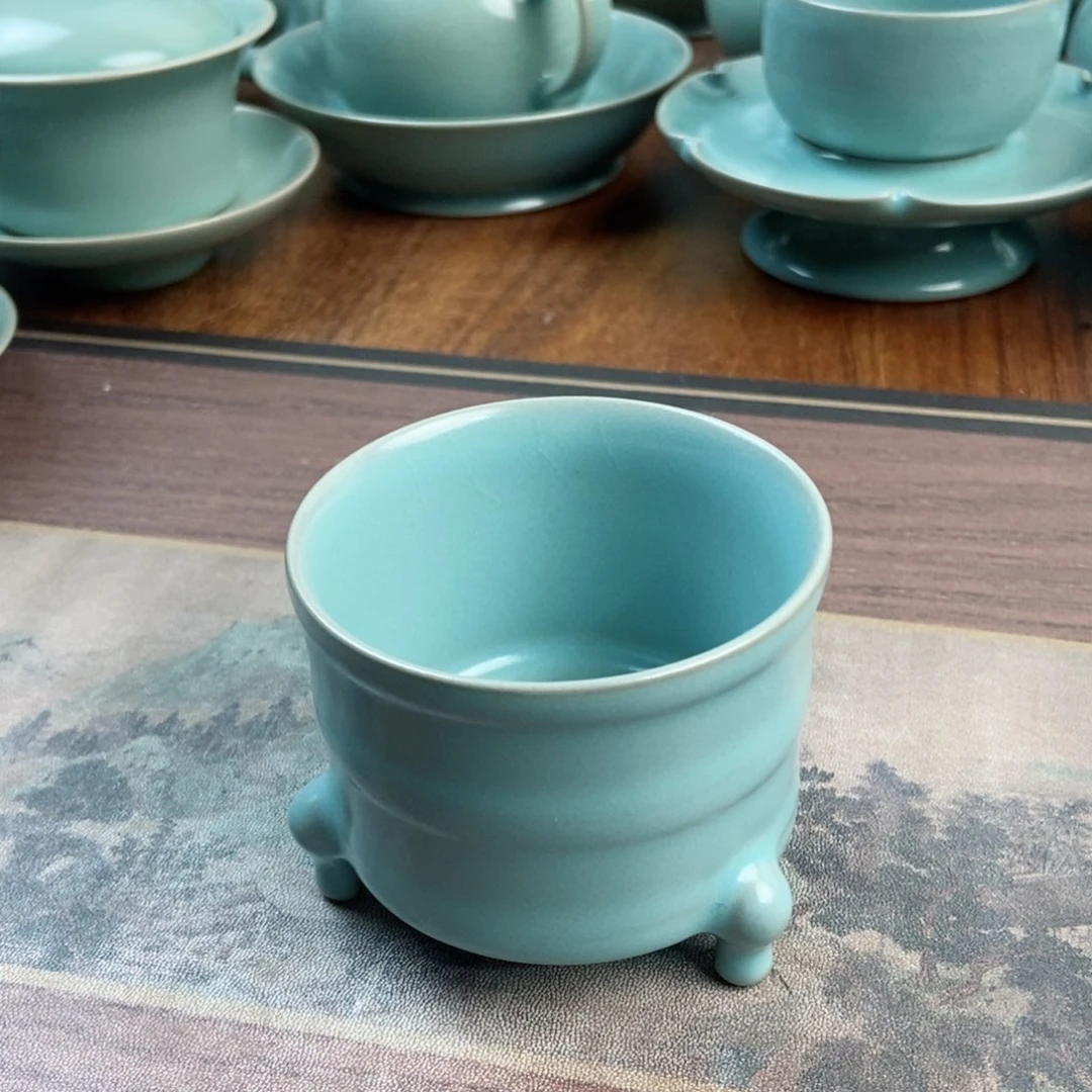 摆件原产地原矿汝瓷～茶器