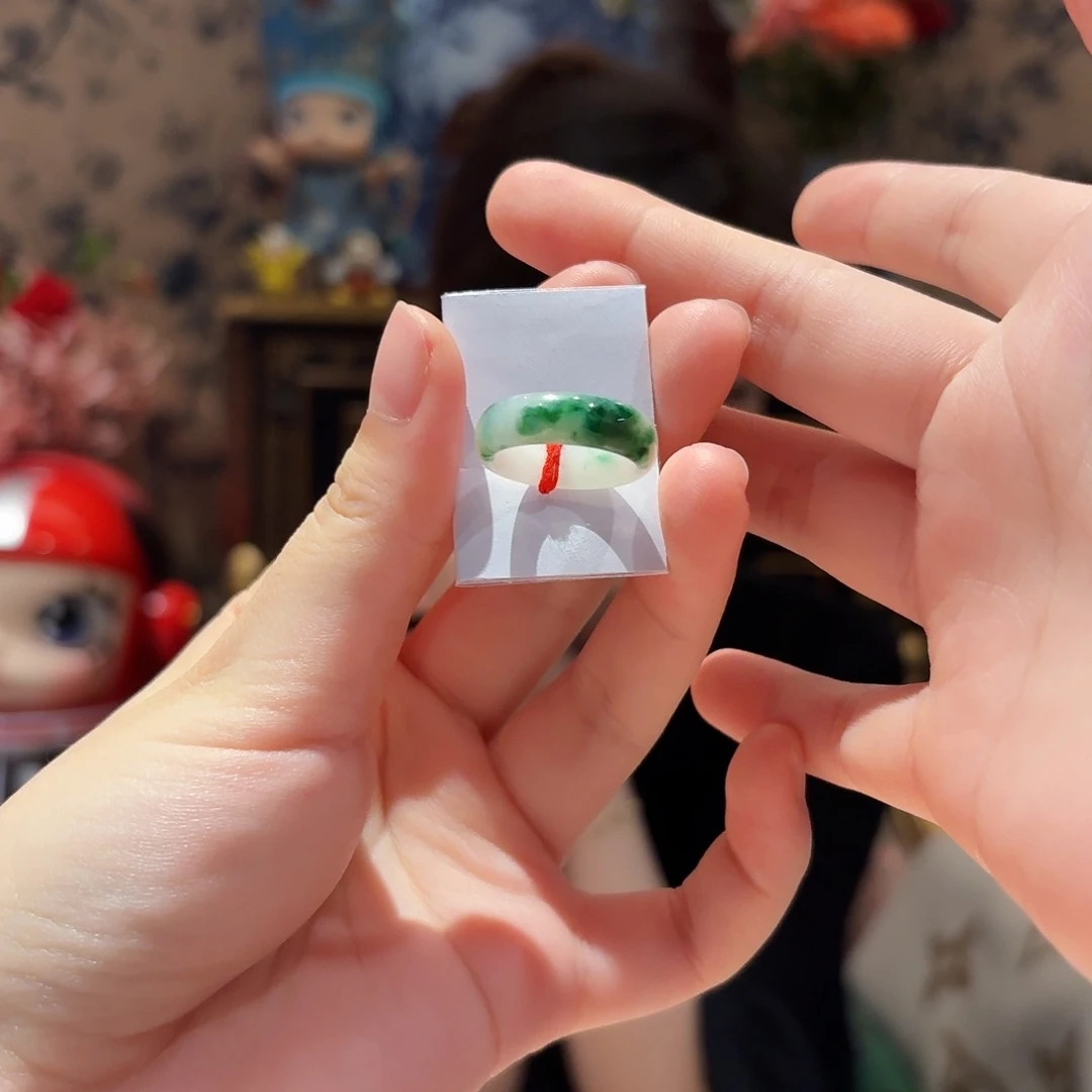 翡翠戒圈未镶嵌11圈口2号