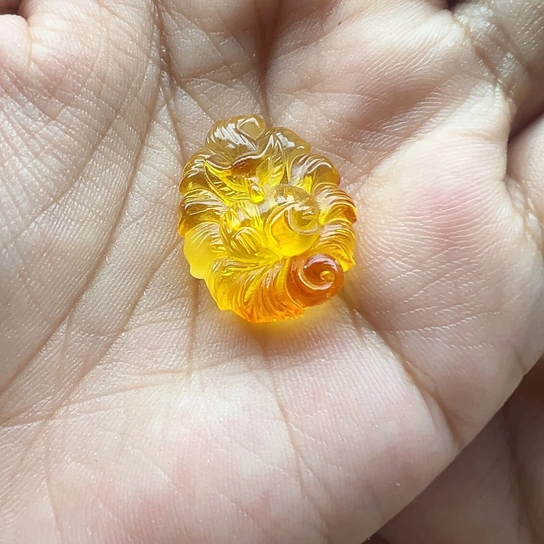 琥珀未镶嵌珠宝奇石凤九打孔不退换