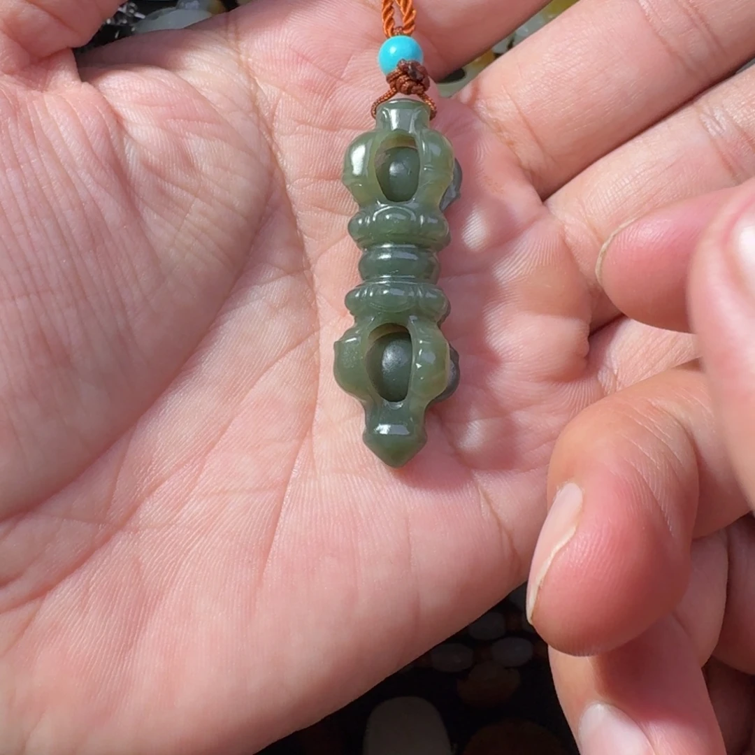 和田玉未镶嵌吊坠(不含链)