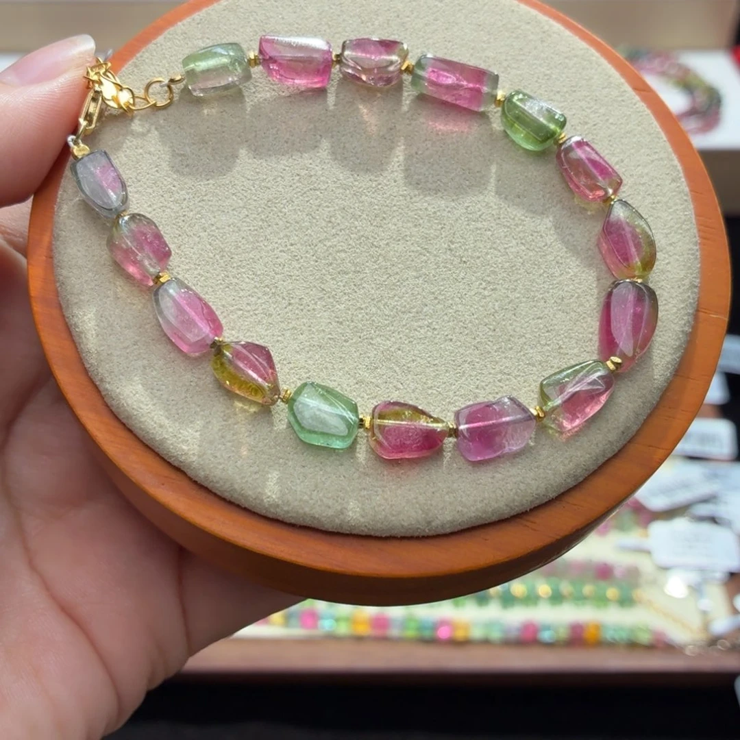 手串碧玺未镶嵌两天看货期