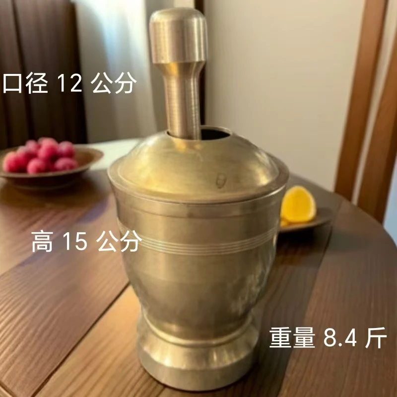 手动中国按压捣蒜器研磨器手持老式手工捣药蒜泥器