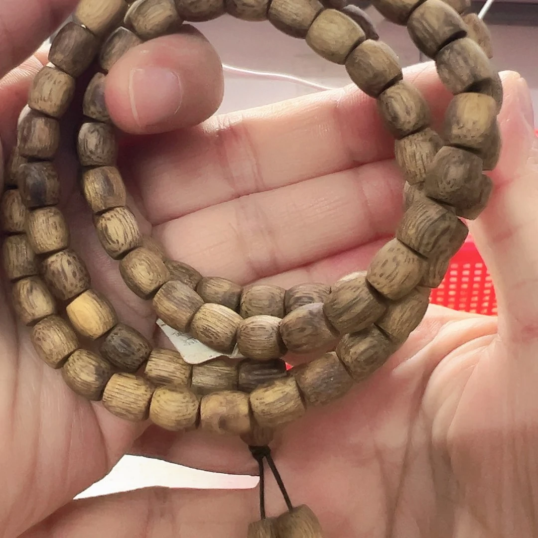 沉香手串鼓珠多圈