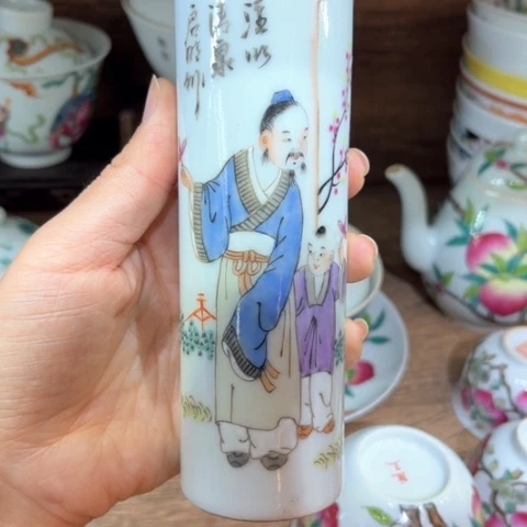 s****e手绘茶杯盖碗壶承