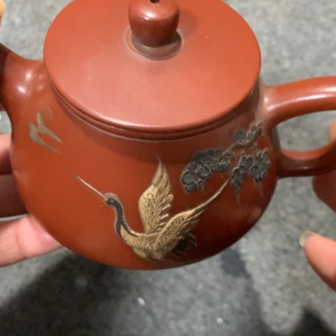 雨***苏茶壶紫砂陶瓷摆件爱好者摆件