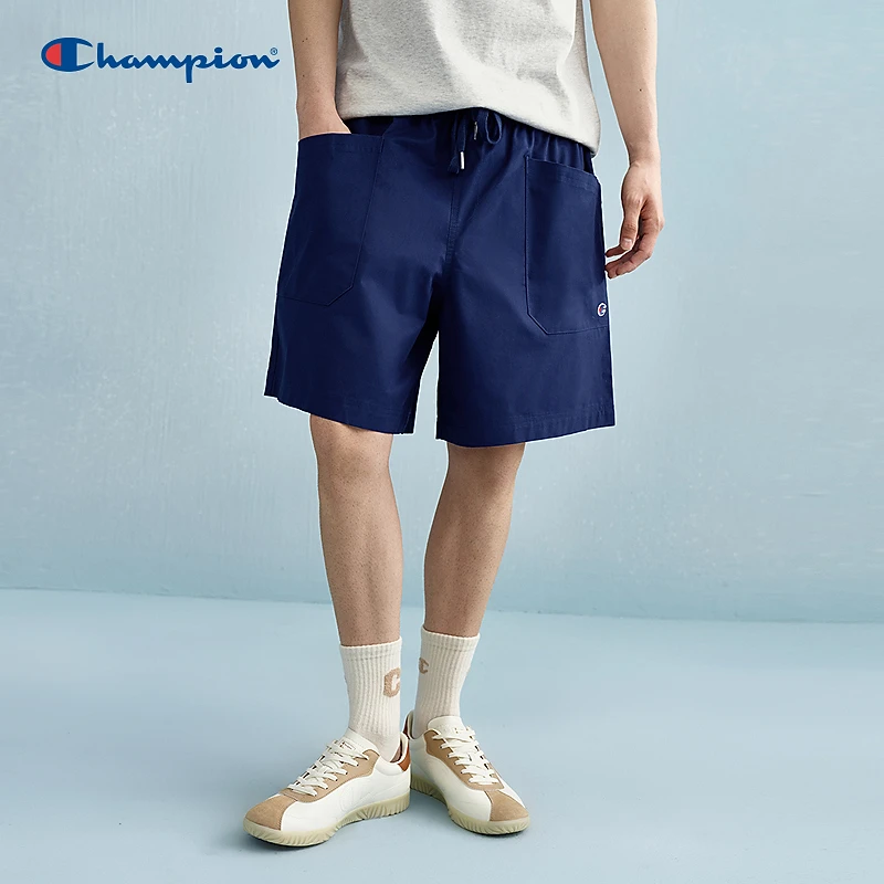 【休闲短裤】Champion冠军25春夏新品潮牌宽松跑步运动裤舒适百搭