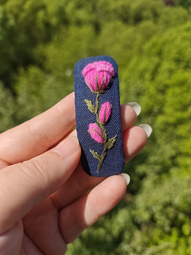 纯手工刺绣复古发卡刘海夹时尚编织精美民族风新款可爱发夹