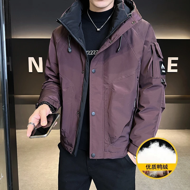 TUCANO/啄木鳥冬季新款正品连帽白鸭绒羽绒服男加厚保暖高档百搭