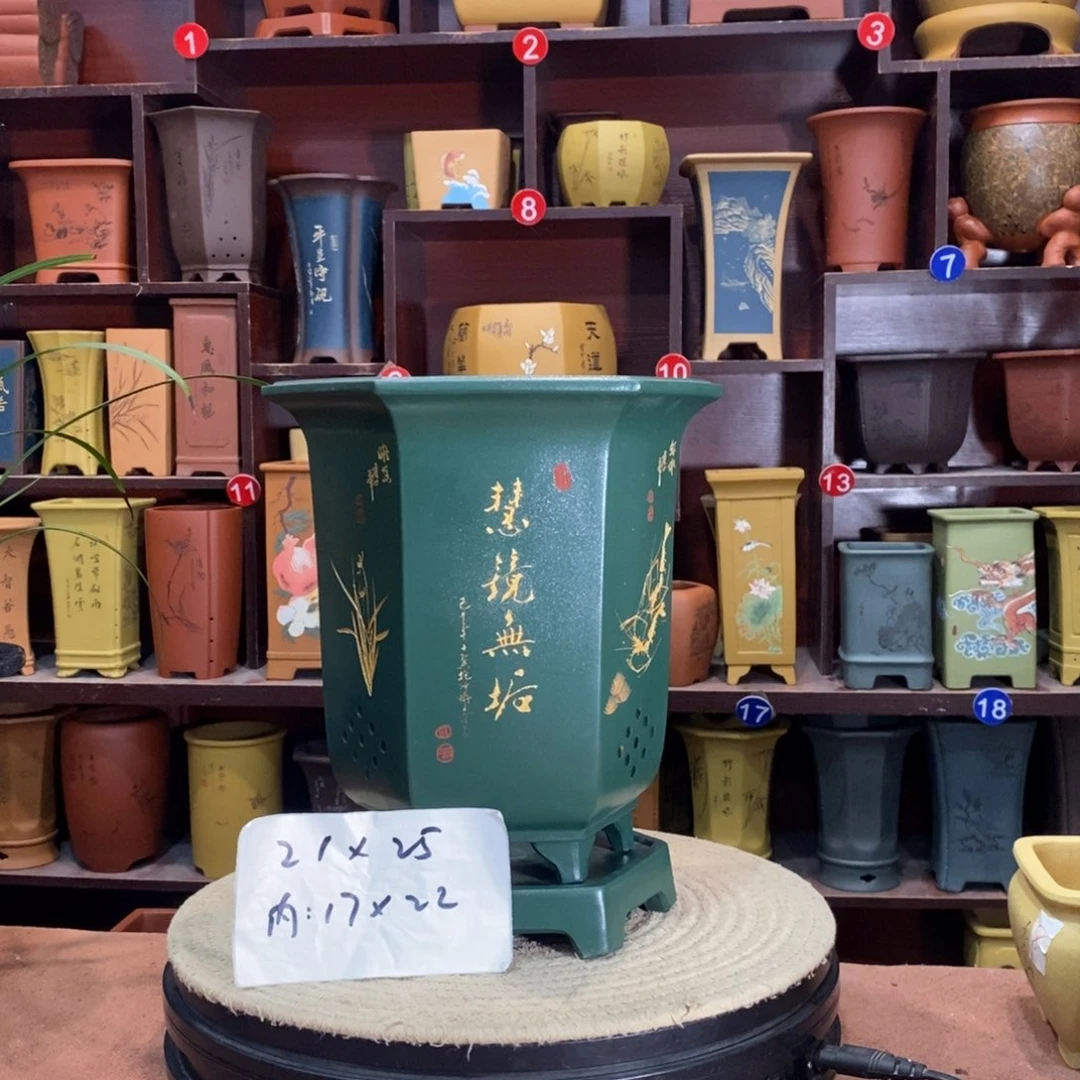 紫砂艺术紫砂花盆