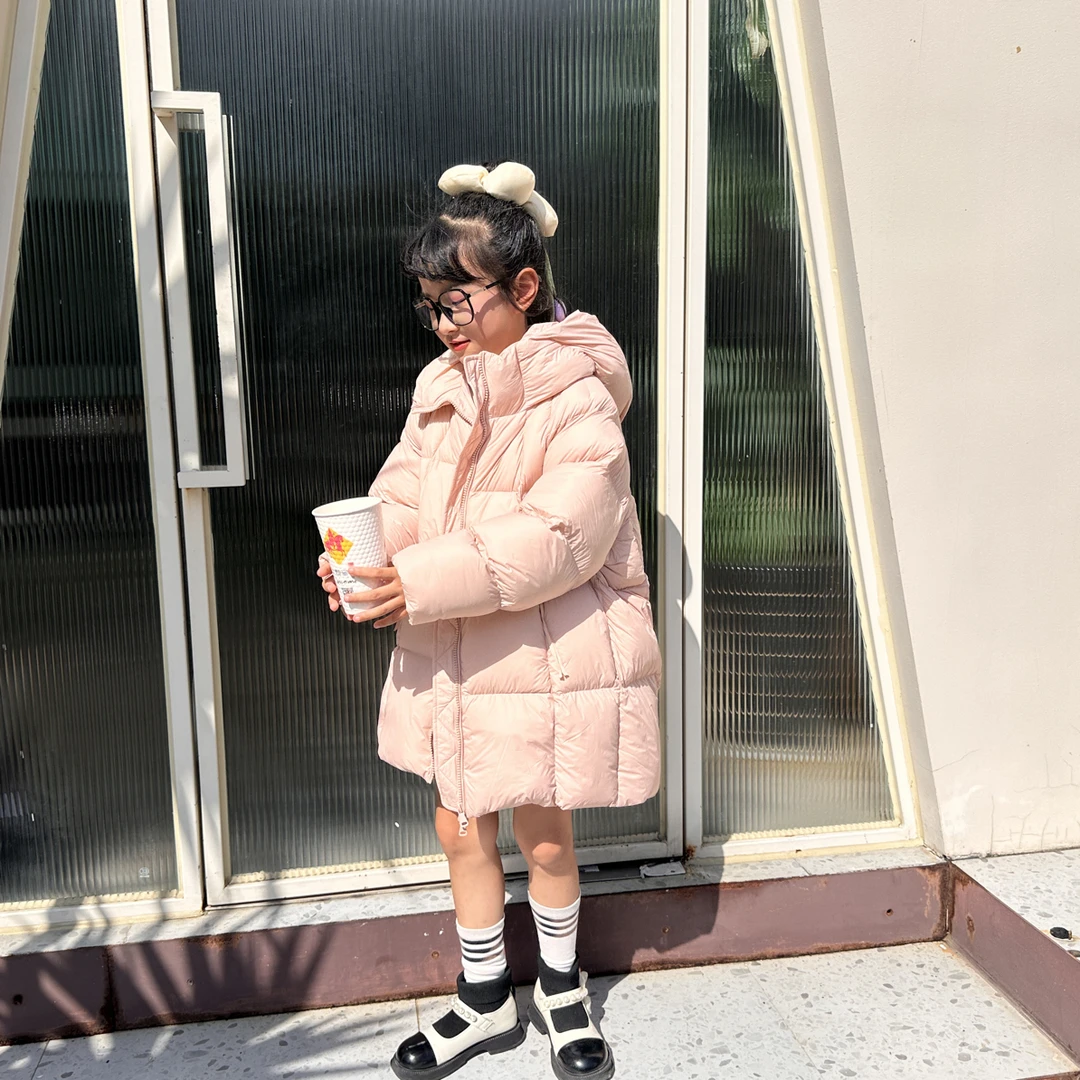 （小江南）抗冻2025亲子款90绒云朵泡芙中长款加厚保暖韩版羽绒服17