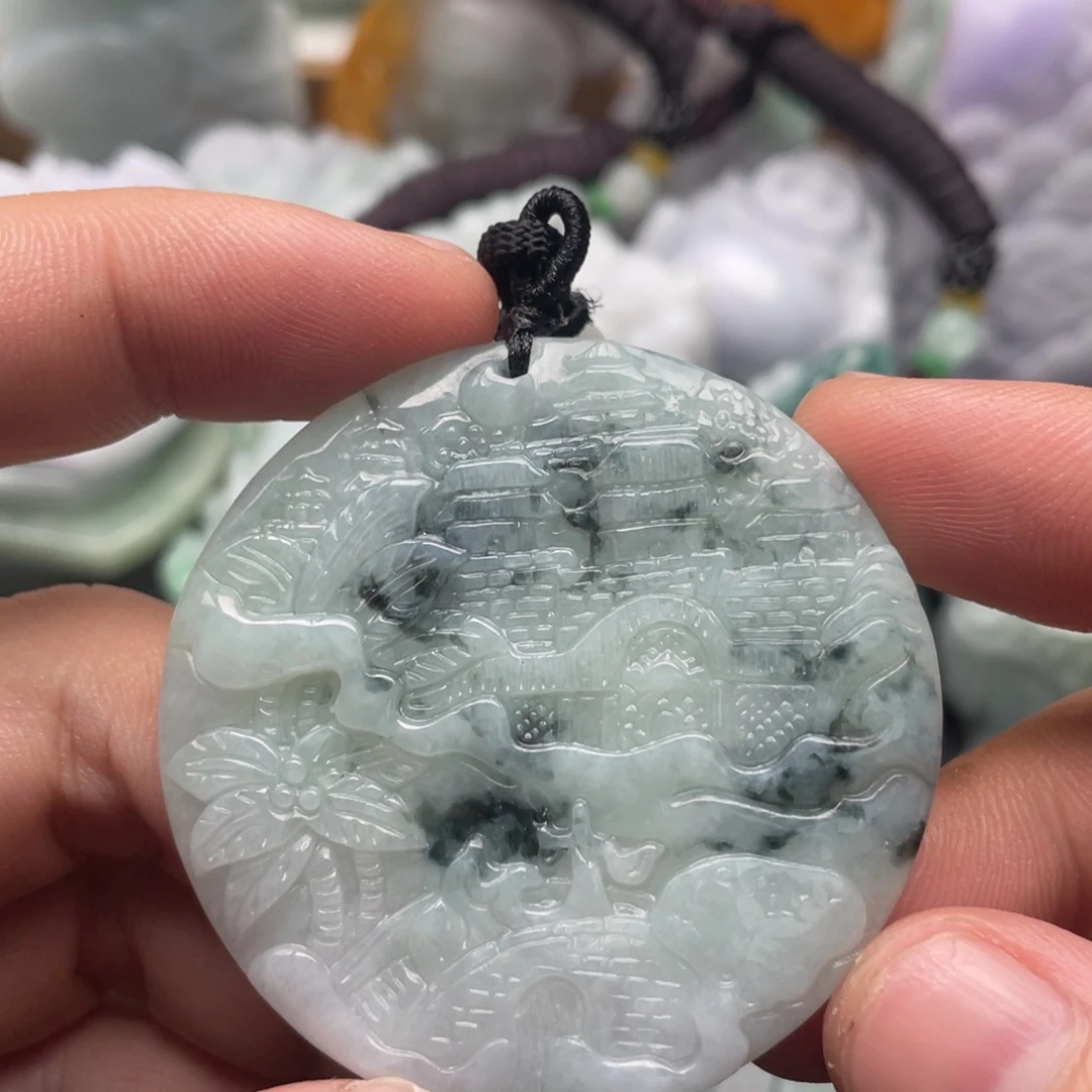 翡翠未镶嵌吊坠(不含链)