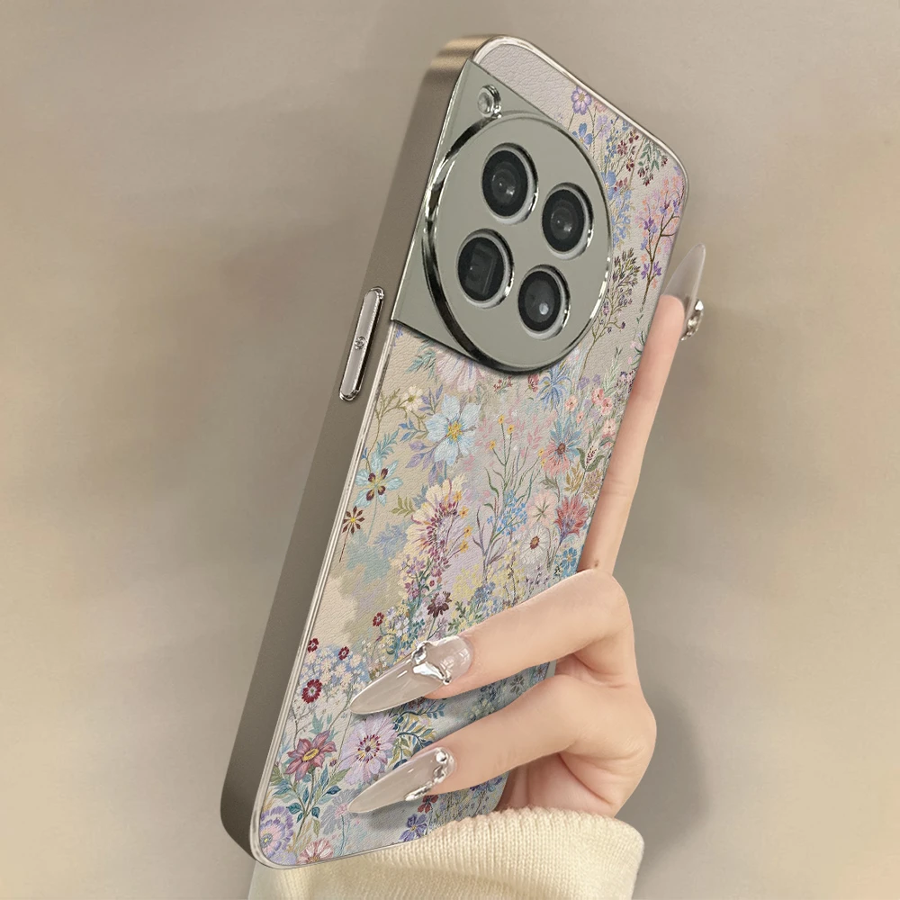 满屏花卉适用一加ace5手机壳13/12新款oneplus11全包镜头1加ace3