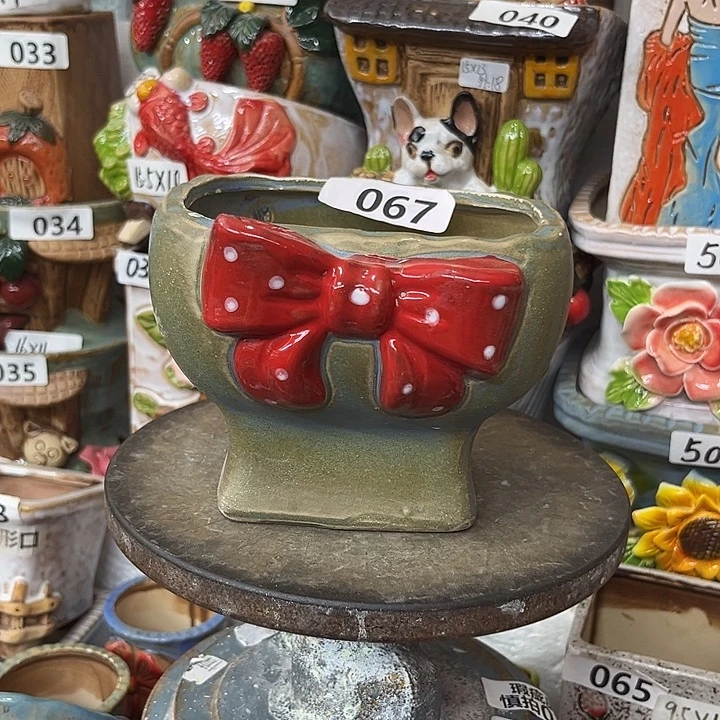 粗陶材质多肉花盆