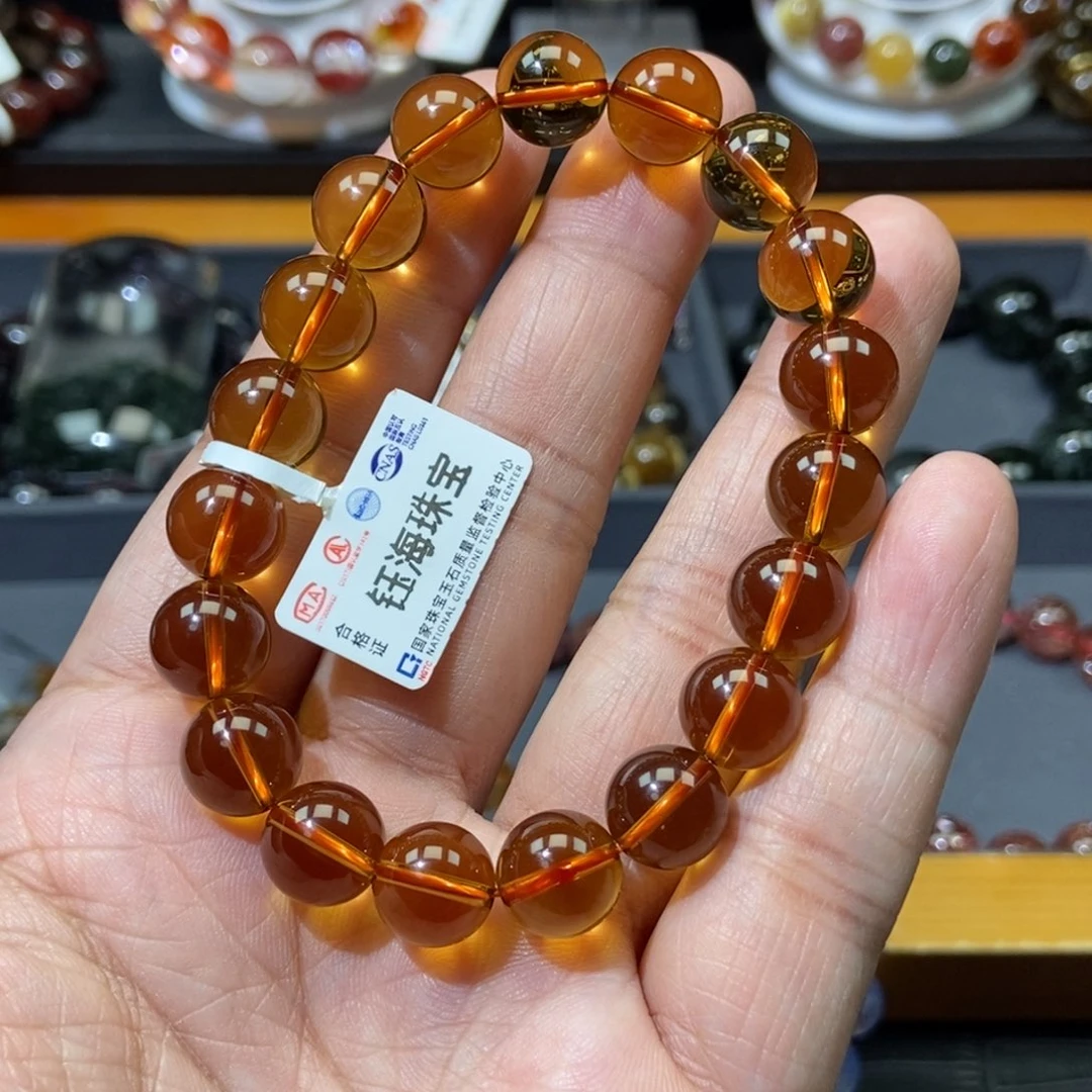 黄水晶手链10未镶嵌水晶@****间