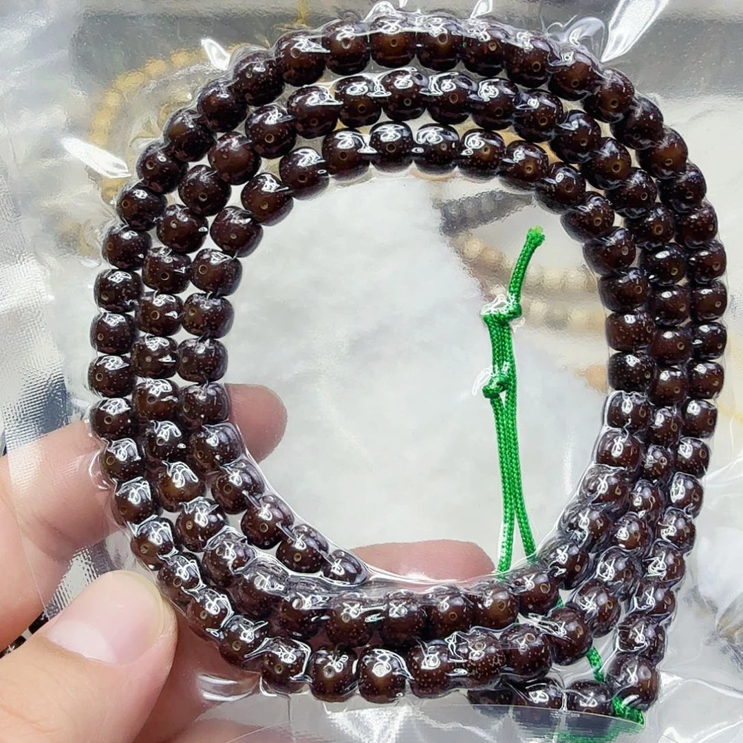 星月菩提手串23高端黑冰糖玉华星月菩提87-108