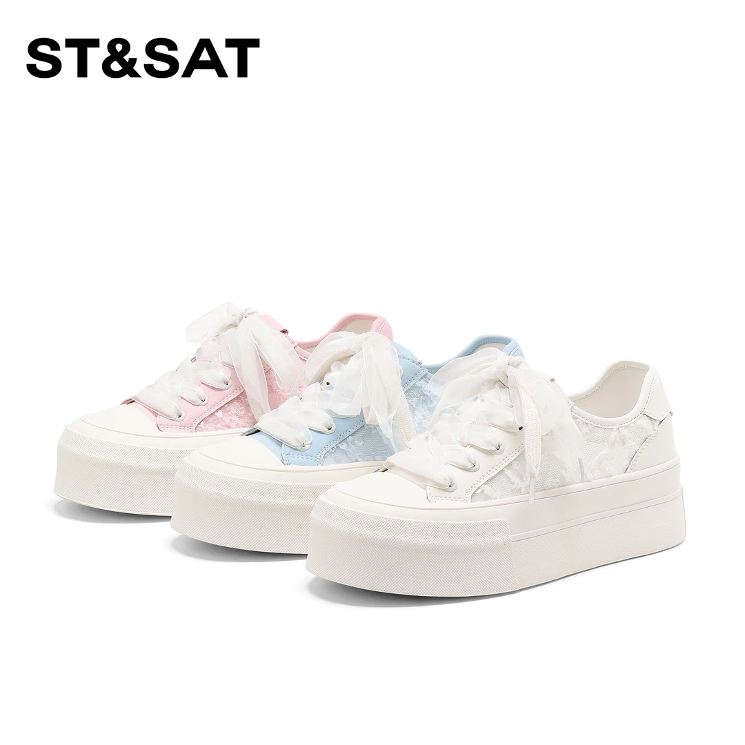 【现货即将售罄】星期六森女系休闲鞋2025新款厚底百搭增高板鞋女