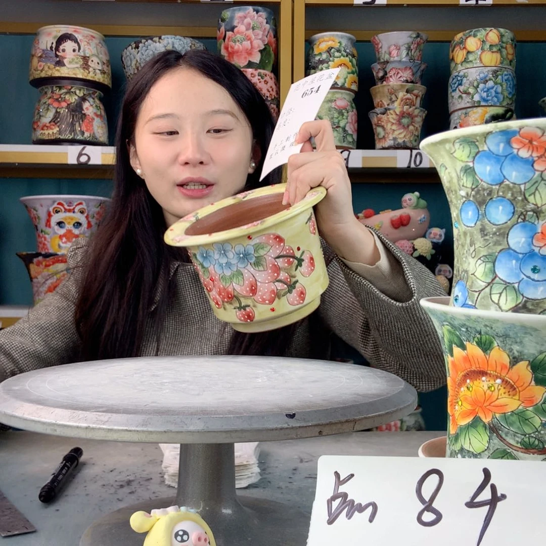 罐景德镇手工瑕疵654