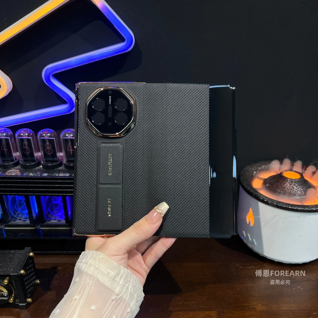 适用于华为matexts手机壳手腕带matext真皮xts三折叠屏xt保护套