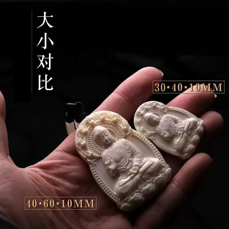 云创三艺 猛犸象牙八大守护神吊坠严选5A冰料通透满纹雕刻461牌子