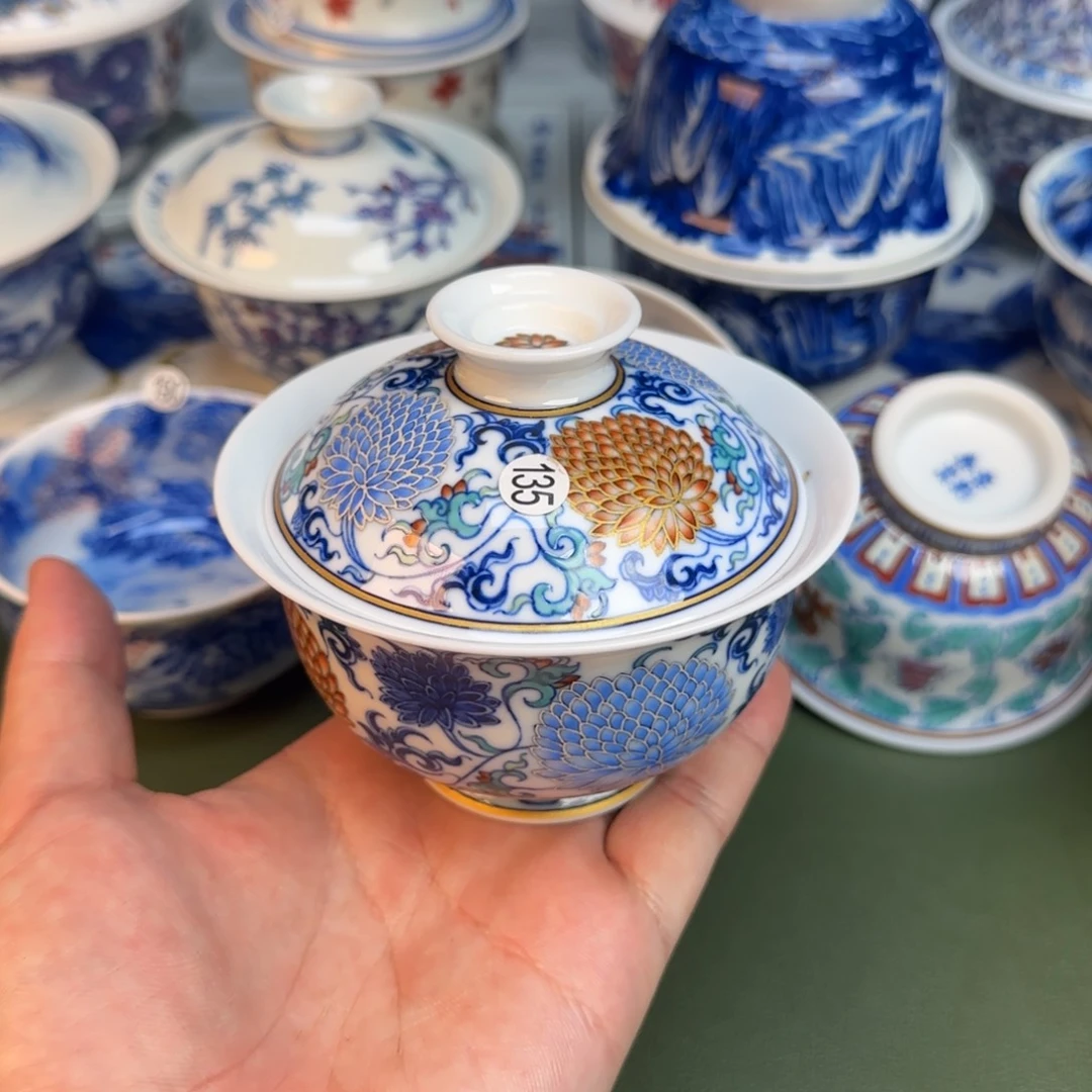 彦祖纯手工手绘茶具135