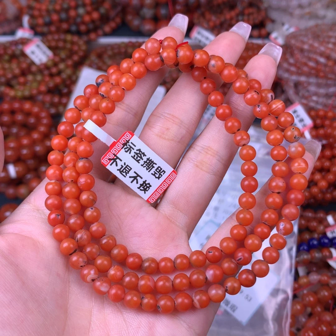 未镶嵌手链南红玛瑙卡5.8