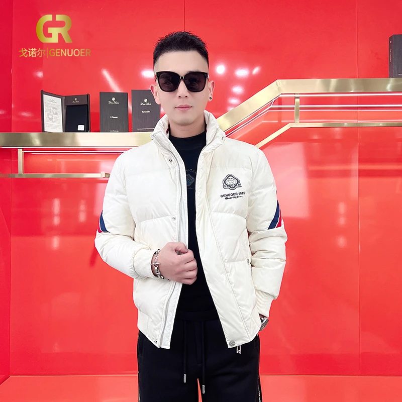 戈诺尔常规款厚款立领保暖外穿短款帅气冬季羽绒服BQRD45923