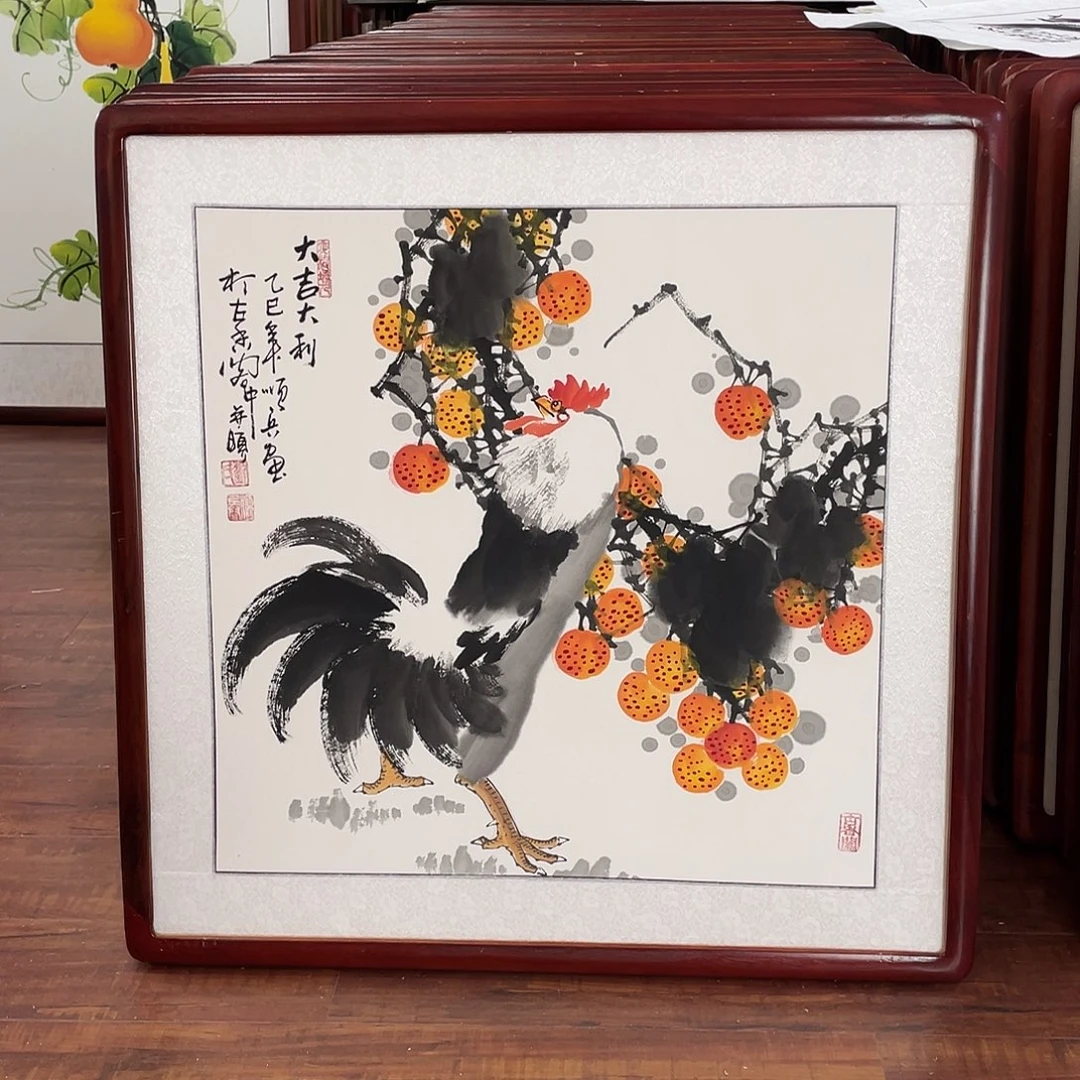 国画带框尺寸63*63厘米