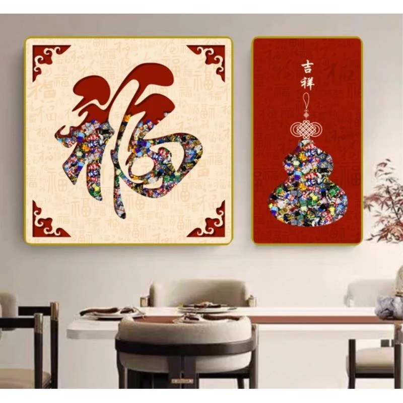 【福禄吉祥】2012装饰画客厅餐厅玄关 楼梯尽头挂画装饰画 捡漏