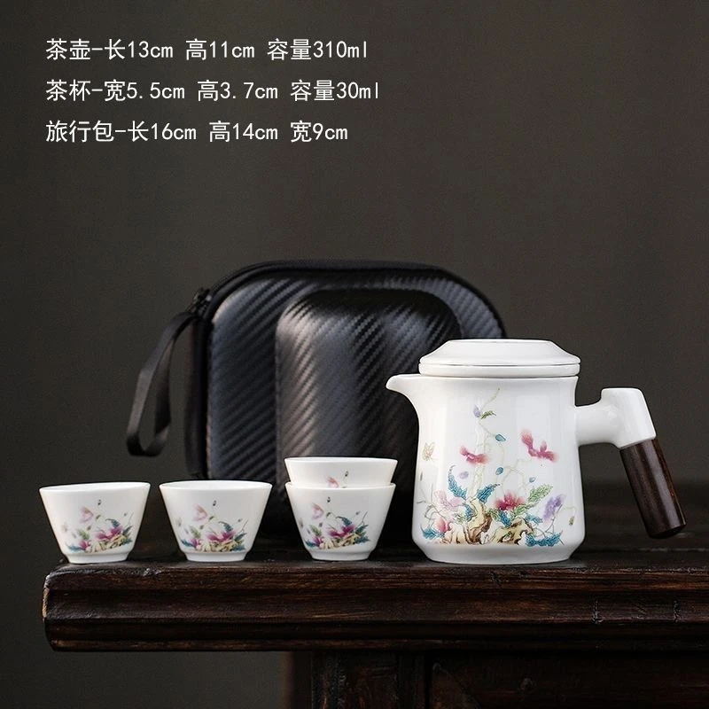 BY021-花开富贵一壶四杯