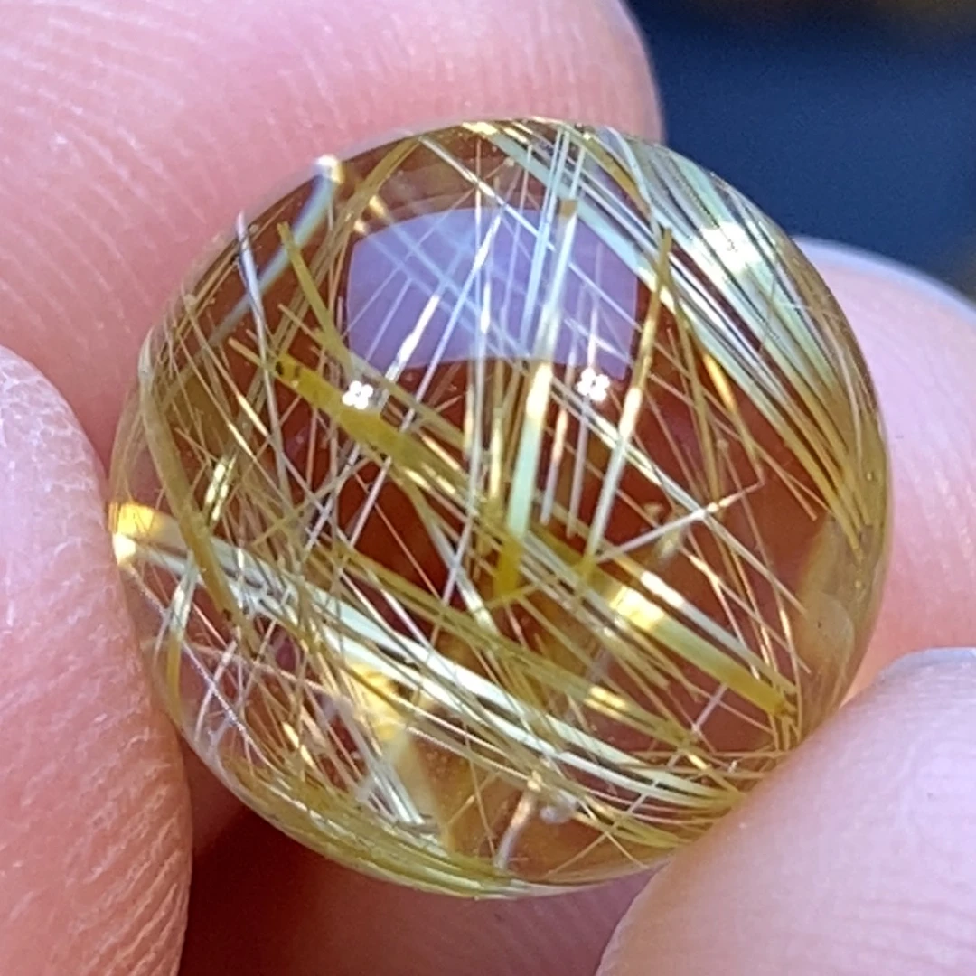 水晶颈饰未镶嵌钛晶单珠散珠10mm