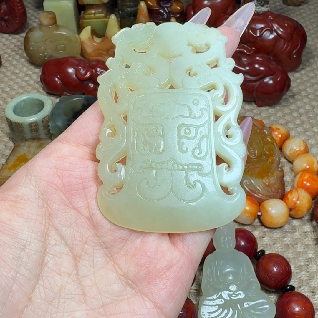 吊坠白玉菩提挂件