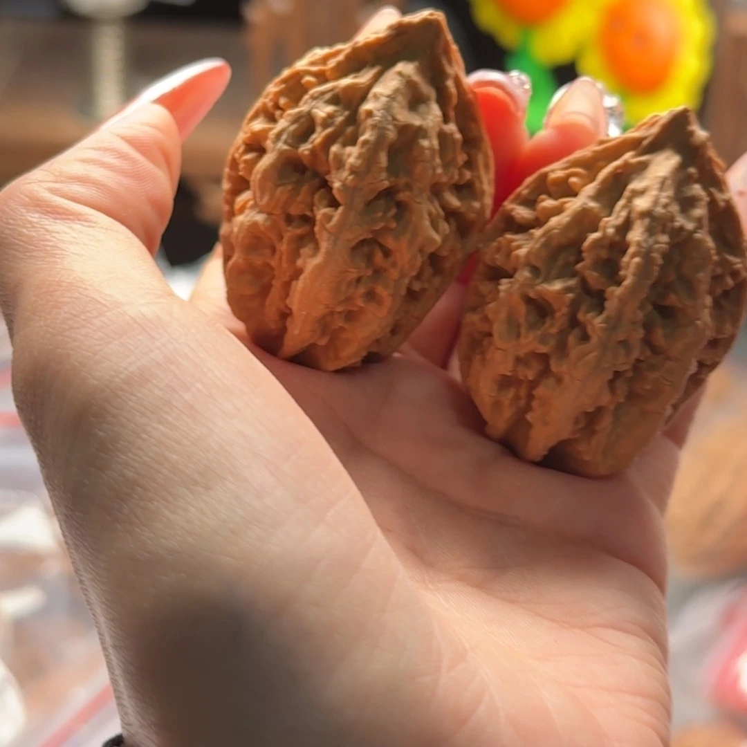 文玩核桃把件关东木子楸百核81瑕疵