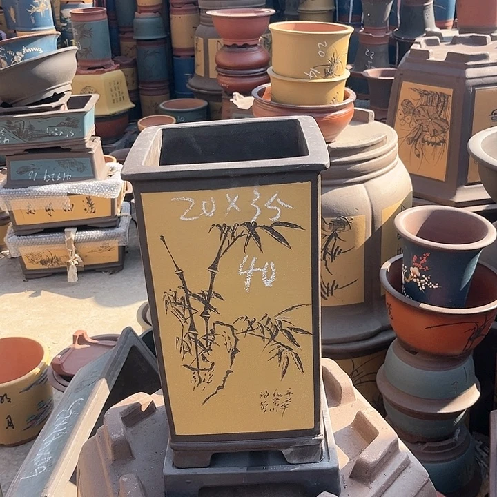 紫砂紫砂花盆和花盆也在我