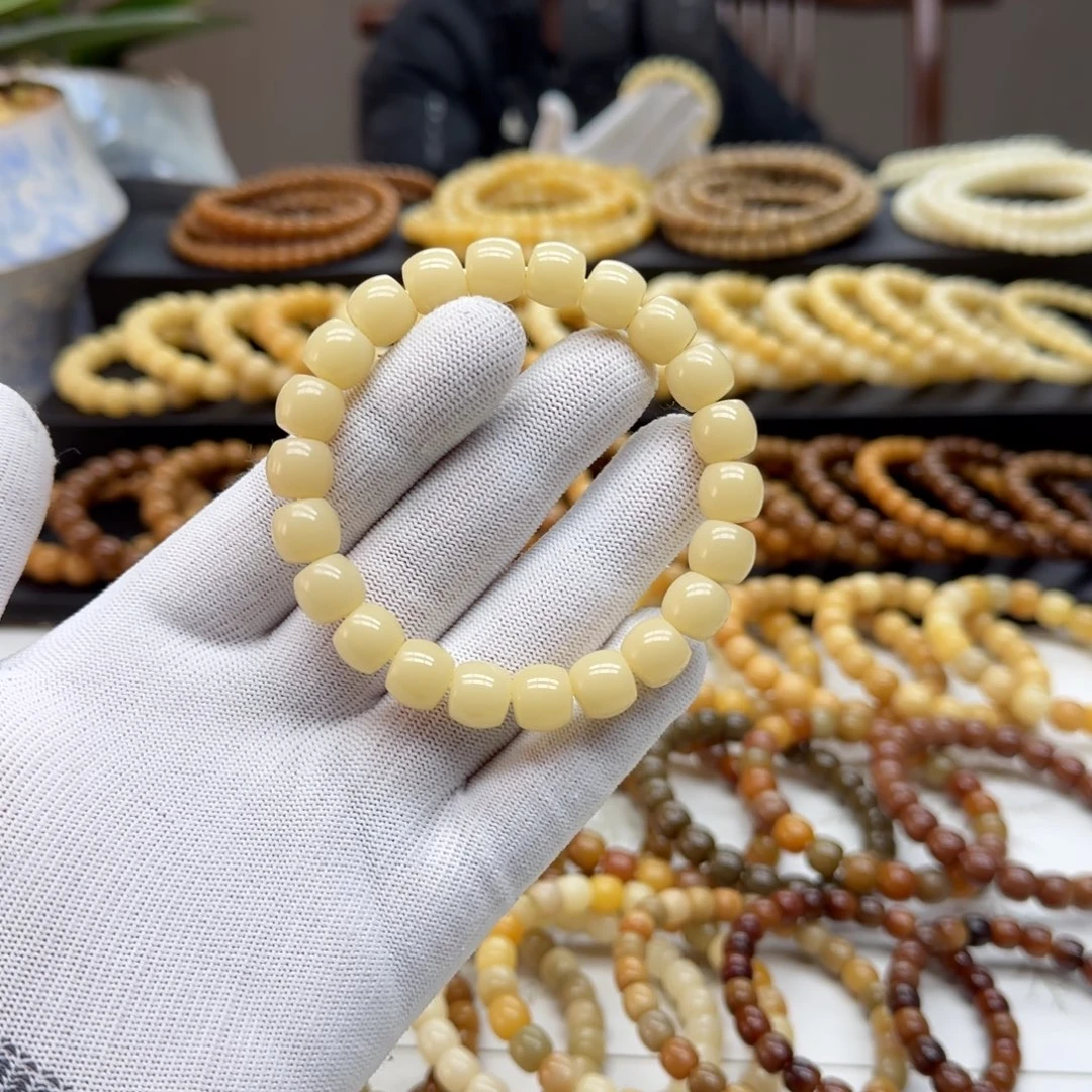 菩提根/象牙果手串10*11鼓珠 精工 10年