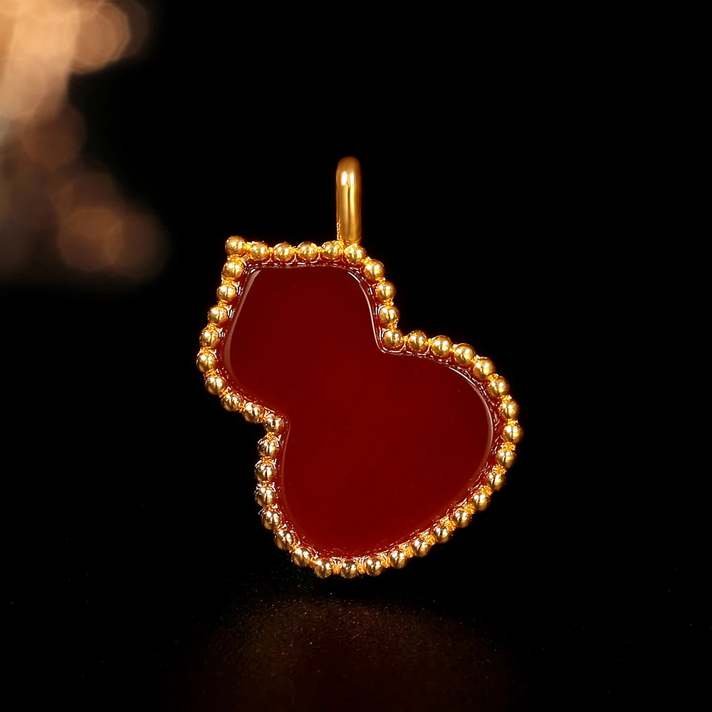 【佳佳专属】18k金红玛瑙葫芦吊坠（不含链）轻奢时尚百搭