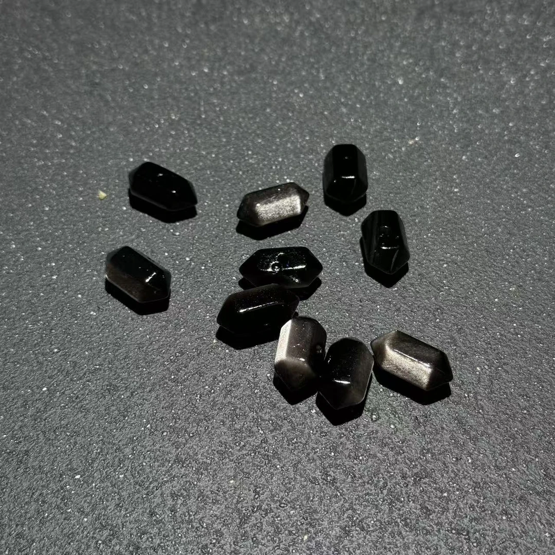 【与帅珠宝】银曜石双尖配件DS092702-多样性发其一