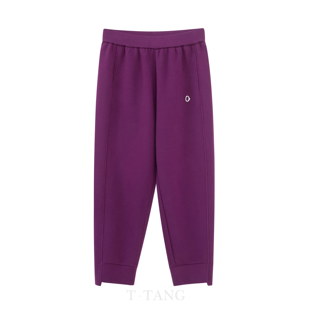 FL春秋季时尚休闲百搭宽松洋气小脚纯色刺绣百搭哈伦裤【2063】