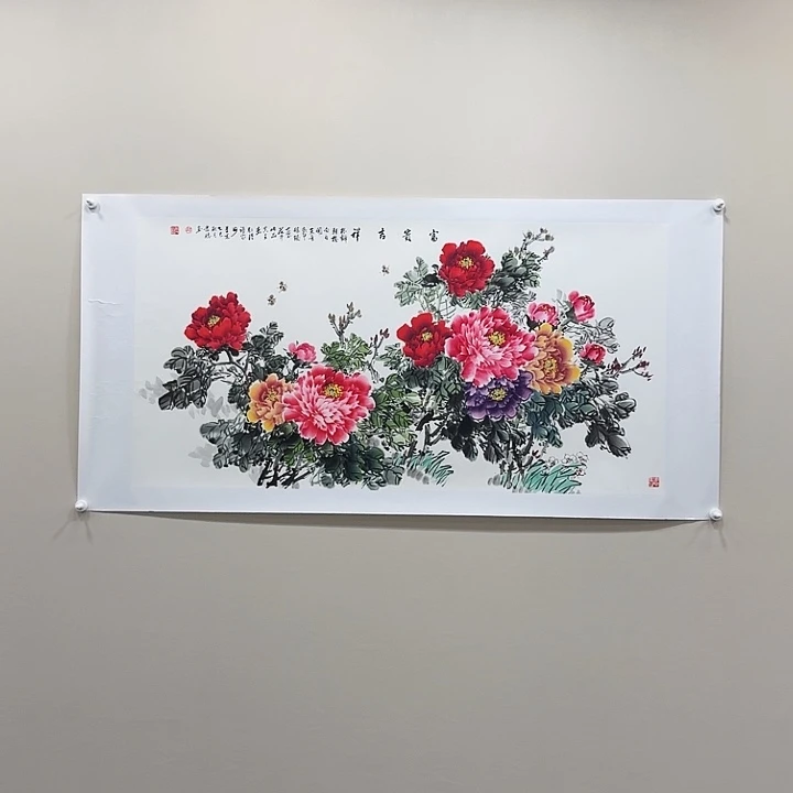 国画薛发胜精品纯手绘8平尺