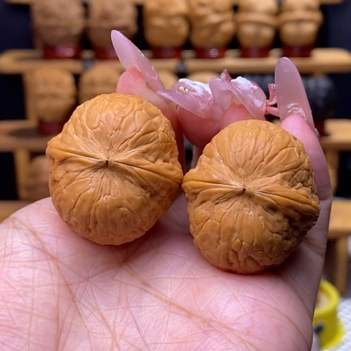 把件文玩核桃滚石19号34尺