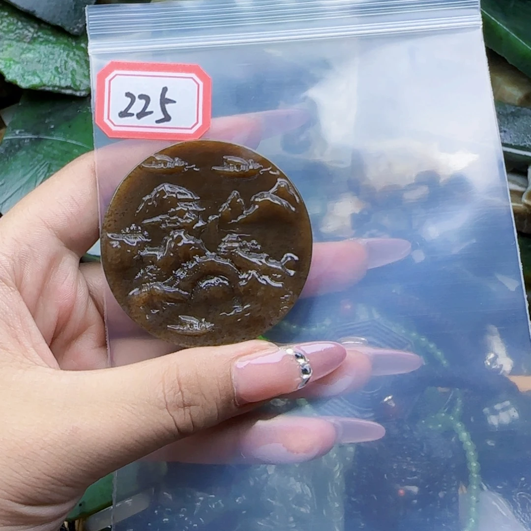 稳***福未镶嵌和田玉珠宝半成品