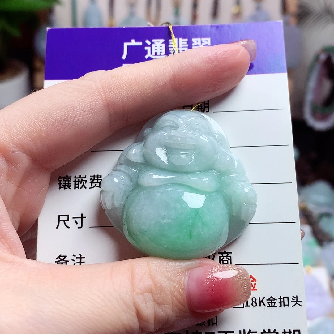 颈饰未镶嵌翡翠佛公43