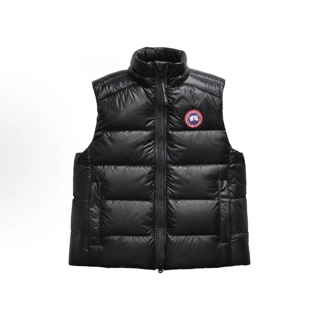 未使用 CANADA GOOSE 经典cypress系列刺绣红标羽绒马甲