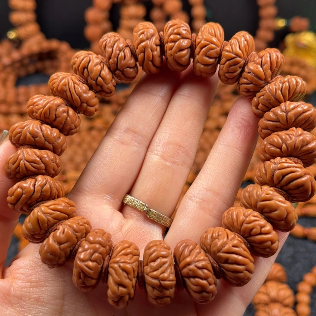 鸡***壳桃核手串A22链接手串