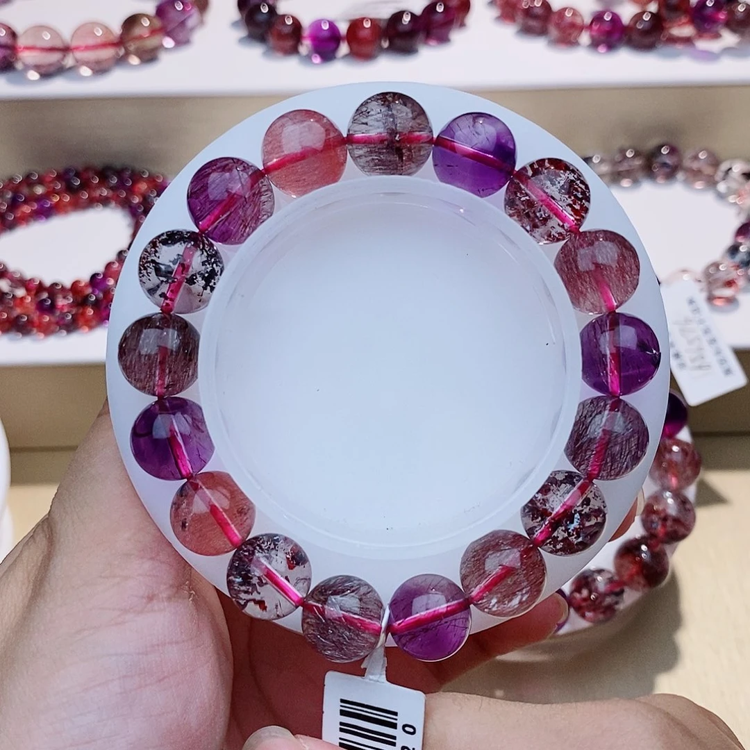 水晶未镶嵌手链全透彩超11