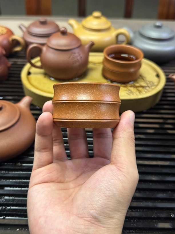 本山原矿紫砂主人杯（段泥70cc福利引流款）茶杯竹节杯品茗杯茶具